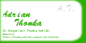 adrian thomka business card
